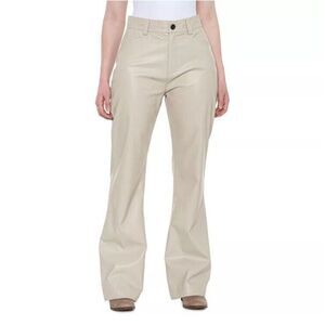 NWT Alp n Rock ANR+ Claren Silver Grey Faux Leather Pants Womens Size X-Small